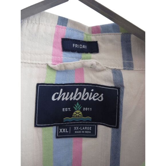 Chubbies Mens Sport Performance Friday Shirt "The Soft Serve" 2XL NWT - Picture 3 of 4